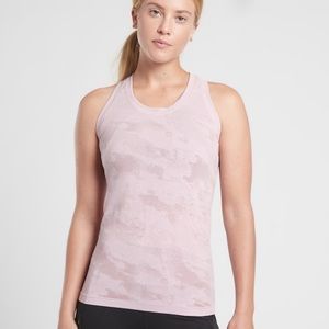 Athleta Racerback Pink Camouflage Athletic Tank Top